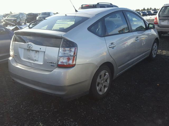 JTDKB20U357055574 - 2005 TOYOTA PRIUS SILVER photo 4