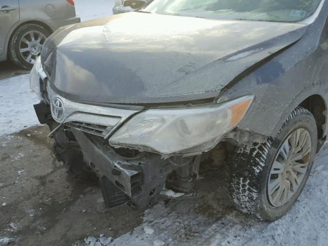 4T1BF1FK9DU712278 - 2013 TOYOTA CAMRY L GRAY photo 9