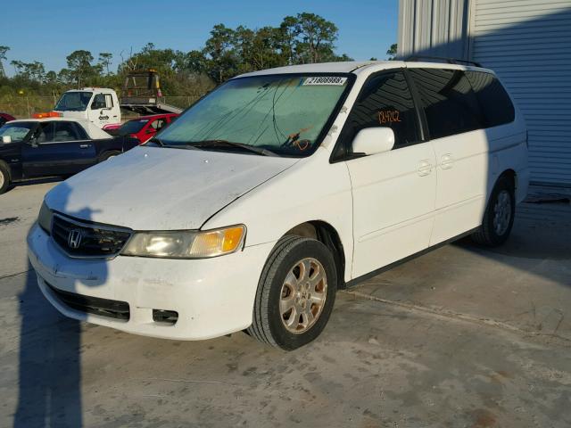 5FNRL18982B055789 - 2002 HONDA ODYSSEY EX WHITE photo 2