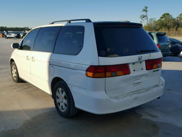 5FNRL18982B055789 - 2002 HONDA ODYSSEY EX WHITE photo 3