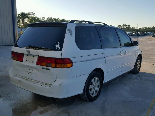 5FNRL18982B055789 - 2002 HONDA ODYSSEY EX WHITE photo 4