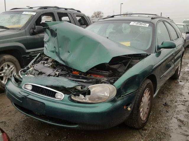 1MEFM58U7XG646736 - 1999 MERCURY SABLE GS GREEN photo 2