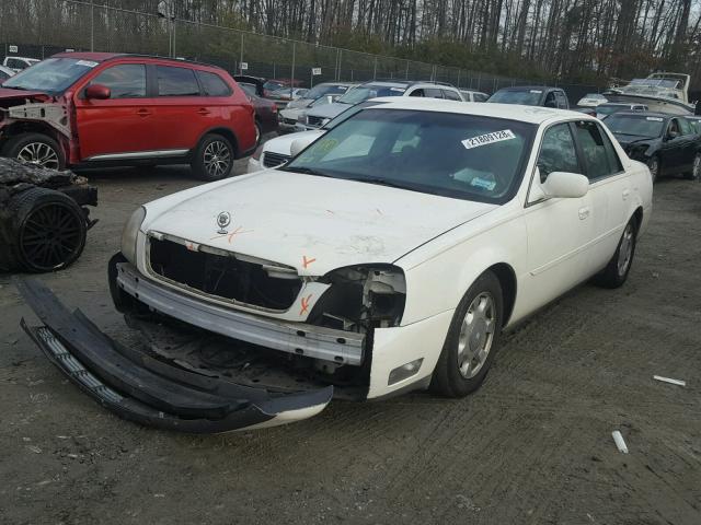 1G6KD54Y4YU286968 - 2000 CADILLAC DEVILLE WHITE photo 2