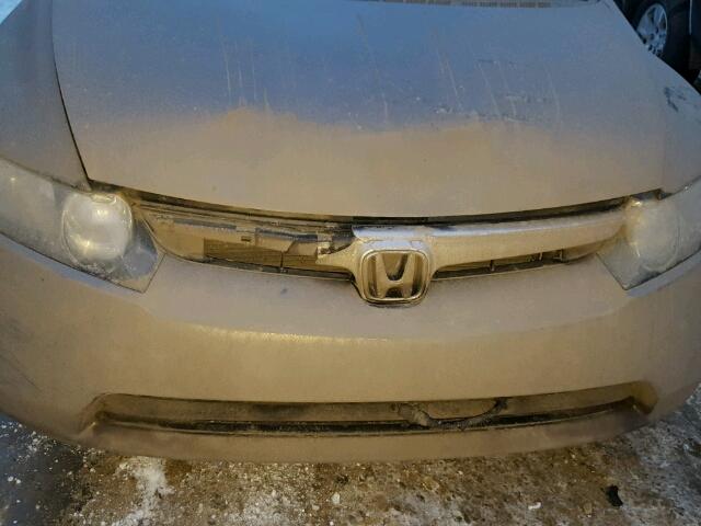 2HGFA16517H025111 - 2007 HONDA CIVIC LX SILVER photo 9