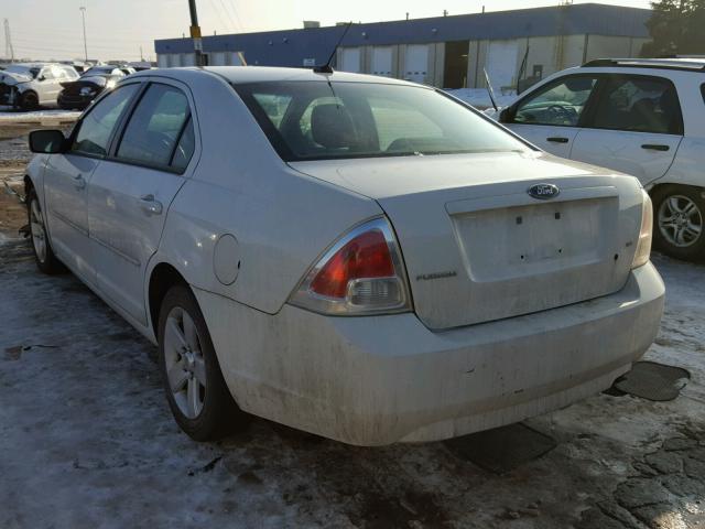 3FAHP07Z89R218094 - 2009 FORD FUSION SE WHITE photo 3