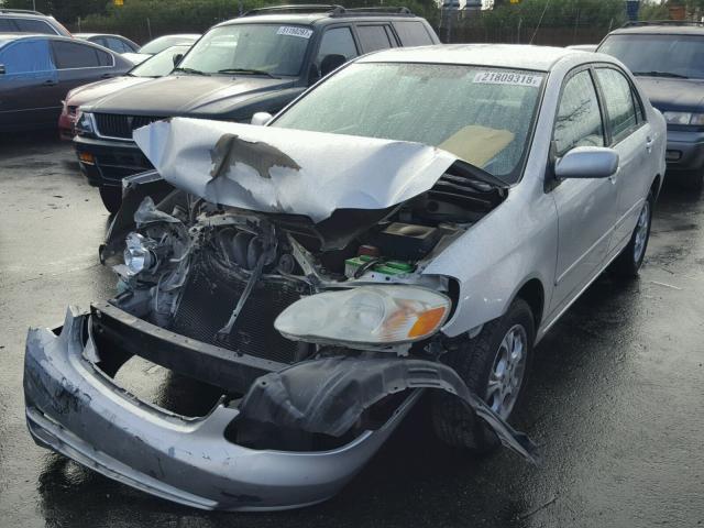 JTDBR32E132008142 - 2003 TOYOTA COROLLA CE SILVER photo 2