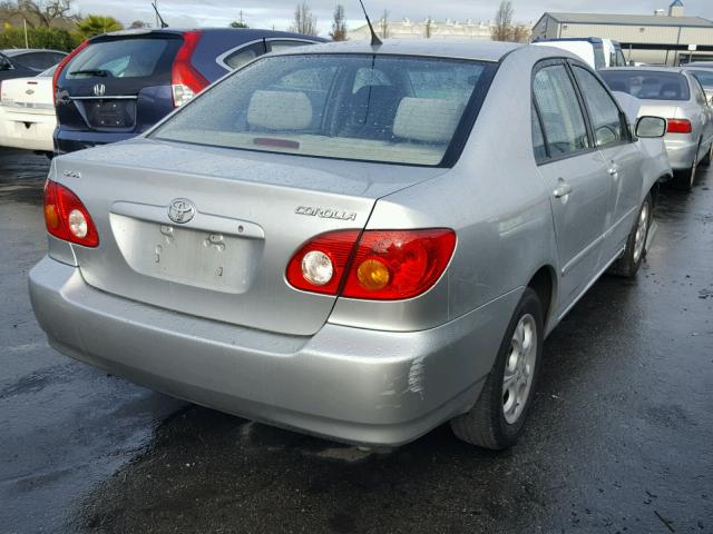 JTDBR32E132008142 - 2003 TOYOTA COROLLA CE SILVER photo 4