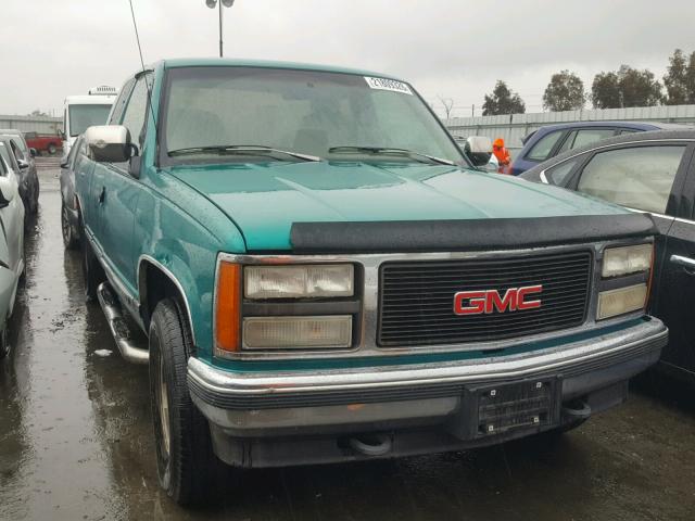 2GTEK19KXP1553165 - 1993 GMC SIERRA K15 GREEN photo 1