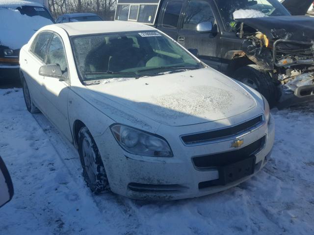 1G1ZG57B28F201620 - 2008 CHEVROLET MALIBU LS WHITE photo 1
