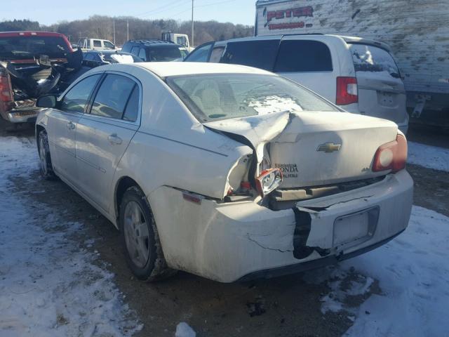 1G1ZG57B28F201620 - 2008 CHEVROLET MALIBU LS WHITE photo 3