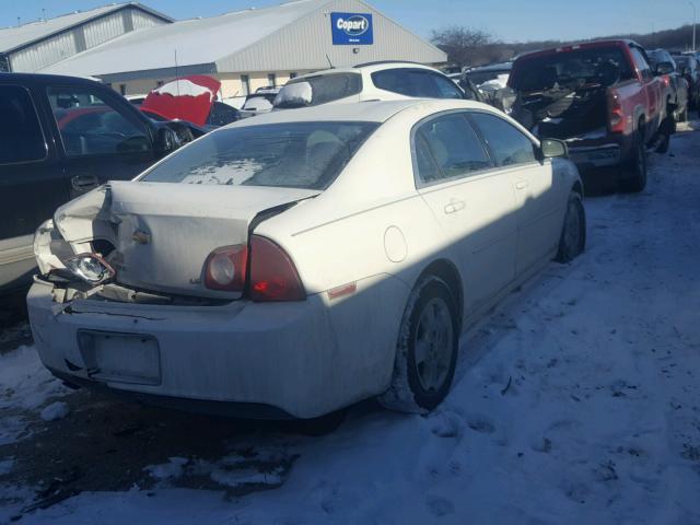 1G1ZG57B28F201620 - 2008 CHEVROLET MALIBU LS WHITE photo 4