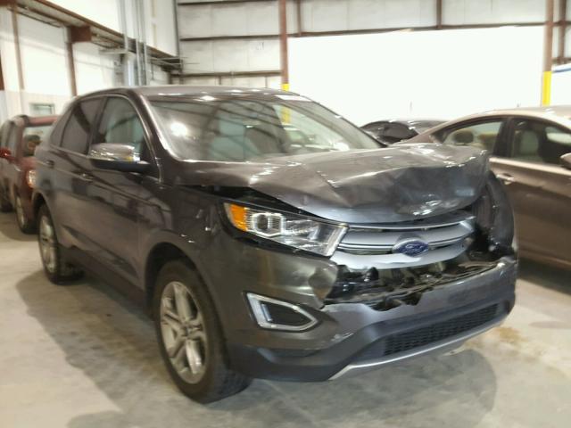 2FMTK3K96FBB61542 - 2015 FORD EDGE TITAN GRAY photo 1