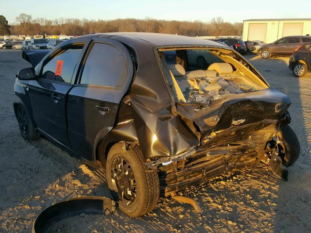 KL1TD56667B121597 - 2007 CHEVROLET AVEO BASE Szary zdjęcie 3