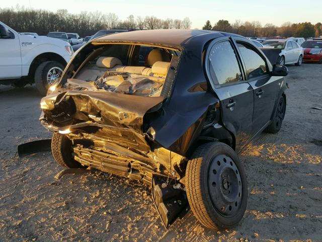 KL1TD56667B121597 - 2007 CHEVROLET AVEO BASE Szary zdjęcie 4