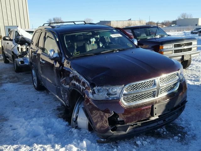 1C4SDJET6CC183137 - 2012 DODGE DURANGO CI MAROON photo 1