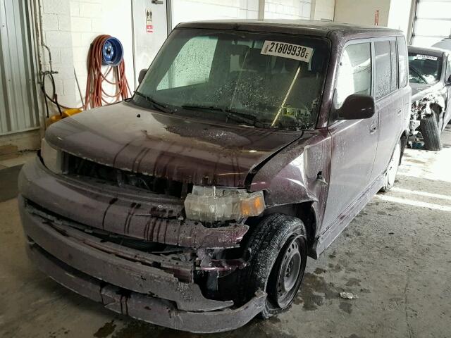 JTLKT334554028087 - 2005 TOYOTA SCION XB BURGUNDY photo 2