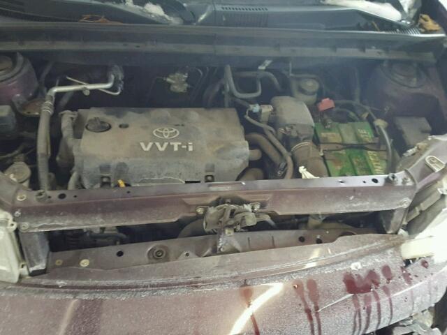 JTLKT334554028087 - 2005 TOYOTA SCION XB BURGUNDY photo 7