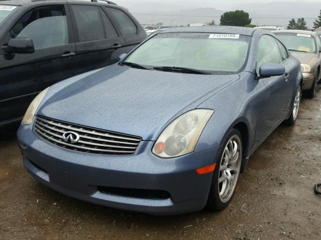 JNKCV54EX5M426536 - 2005 INFINITI G35 BLUE photo 2