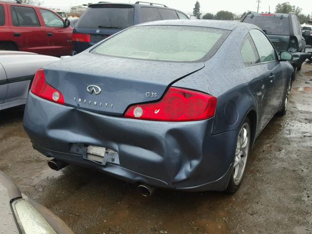 JNKCV54EX5M426536 - 2005 INFINITI G35 BLUE photo 4