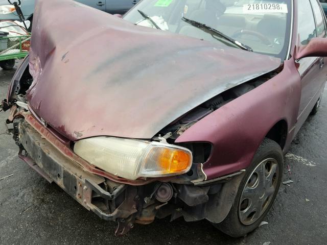 4T1SK12E2SU590064 - 1995 TOYOTA CAMRY LE RED photo 10