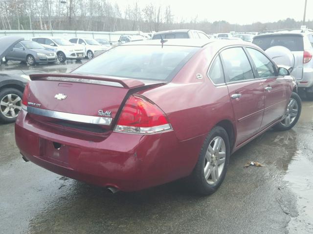 2G1WU58R879337345 - 2007 CHEVROLET IMPALA LTZ RED photo 4