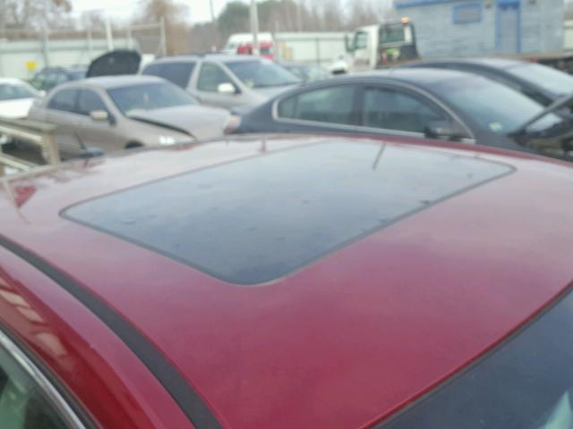 2G1WU58R879337345 - 2007 CHEVROLET IMPALA LTZ RED photo 9