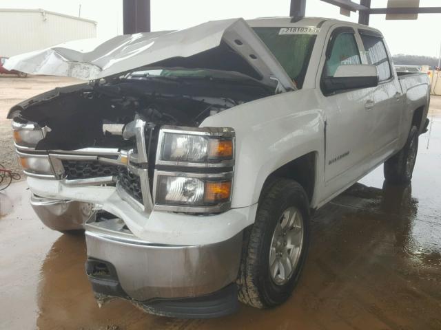 3GCUKREH5FG270134 - 2015 CHEVROLET SILVERADO WHITE photo 2