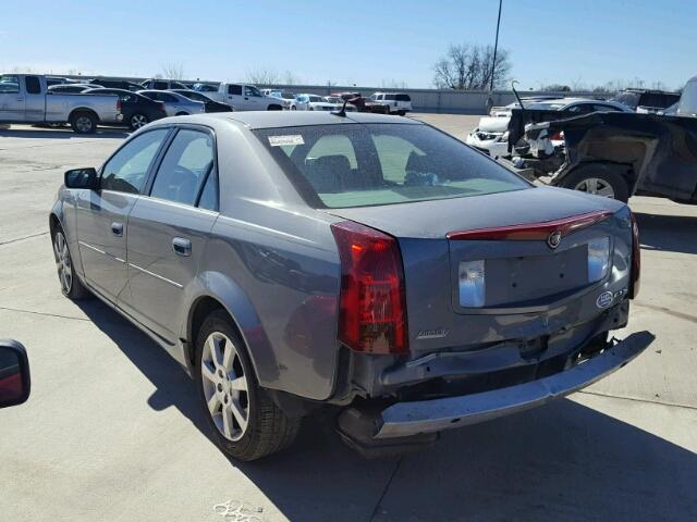 1G6DM57T260105797 - 2006 CADILLAC CTS GRAY photo 3