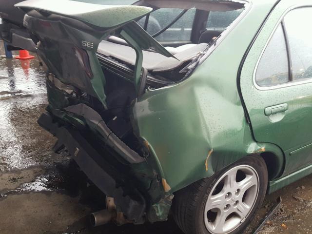 1N4BB41DXWC726005 - 1998 NISSAN SENTRA SE GREEN photo 9