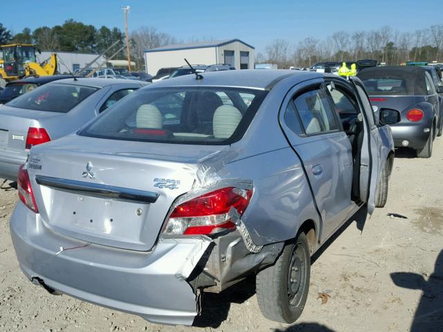 ML32F3FJ3HH003693 - 2017 MITSUBISHI MIRAGE G4 SILVER photo 4