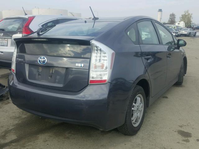 JTDKN3DU6B1476386 - 2011 TOYOTA PRIUS GRAY photo 4