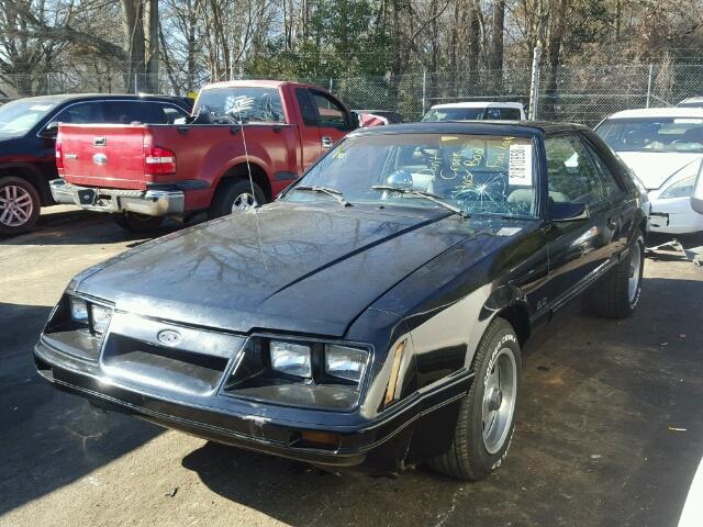 1FABP28M8FF225379 - 1985 FORD MUSTANG LX BLACK photo 2