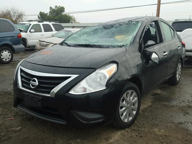 3N1CN7AP6GL885825 - 2016 NISSAN VERSA S BLACK photo 2