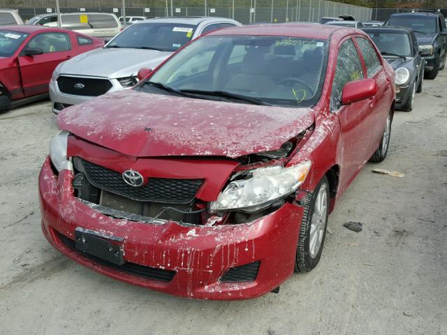 JTDBU4EE4A9107770 - 2010 TOYOTA COROLLA BA RED photo 2