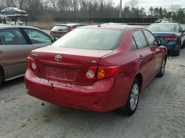 JTDBU4EE4A9107770 - 2010 TOYOTA COROLLA BA RED photo 4