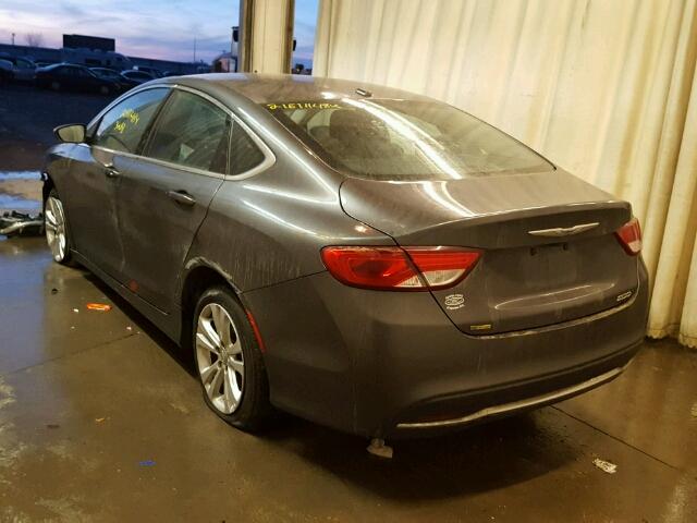 1C3CCCAB5FN701610 - 2015 CHRYSLER 200 LIMITE CHARCOAL photo 3