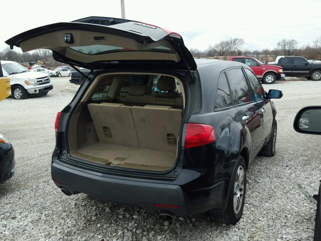 2HNYD28348H514050 - 2008 ACURA MDX TECHNO BLACK photo 4