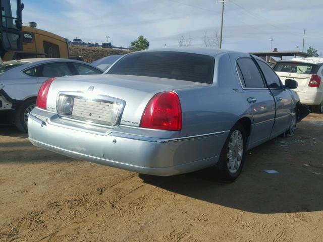 1LNHM82W15Y654372 - 2005 LINCOLN TOWN CAR S BLUE photo 4