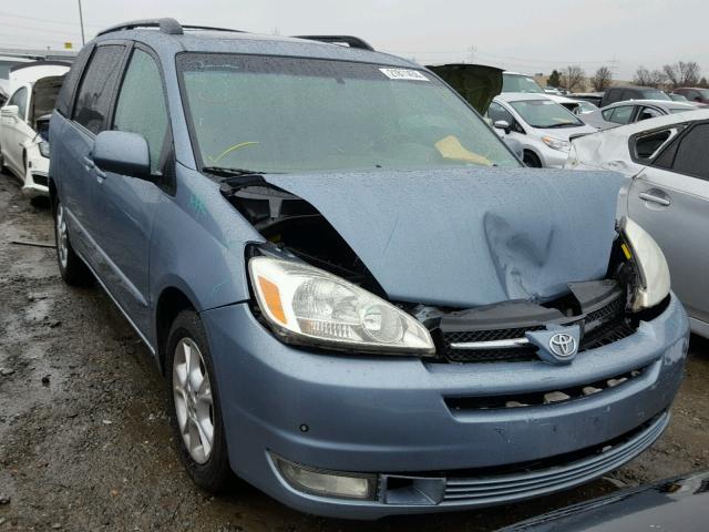 5TDZA22C55S377905 - 2005 TOYOTA SIENNA XLE BLUE photo 1