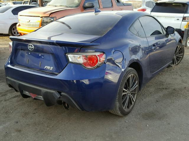 JF1ZNAA12G8701209 - 2016 TOYOTA SCION FR-S BLUE photo 4