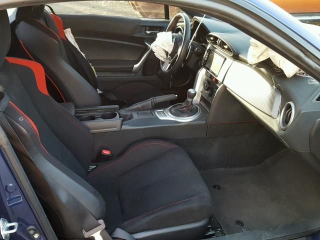 JF1ZNAA12G8701209 - 2016 TOYOTA SCION FR-S BLUE photo 5