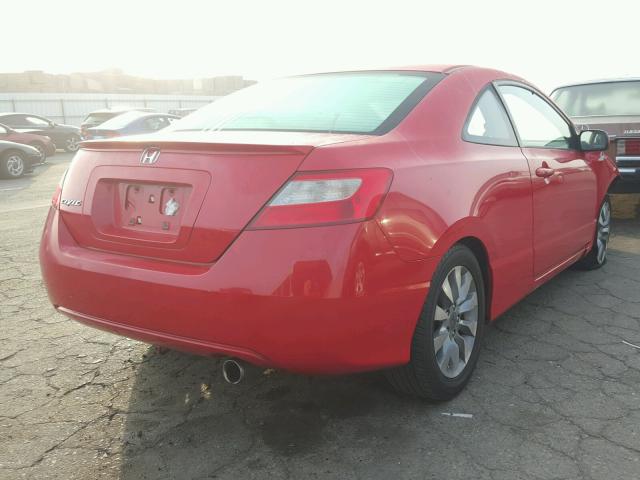 2HGFG128X9H538424 - 2009 HONDA CIVIC EX RED photo 4