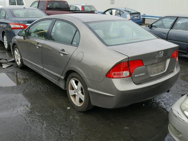 2HGFA16868H328459 - 2008 HONDA CIVIC EX GRAY photo 3