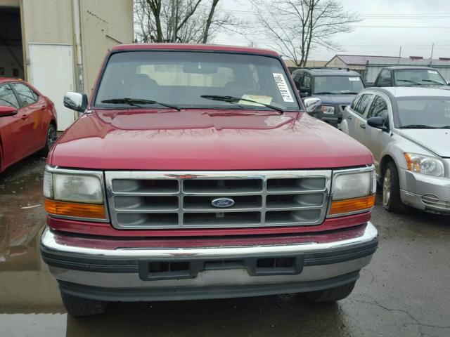 1FMEU15H5SLA82531 - 1995 FORD BRONCO U10 RED photo 9