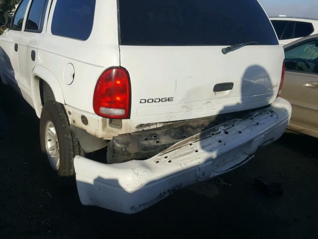 1B4HS28YXXF581174 - 1999 DODGE DURANGO WHITE photo 9