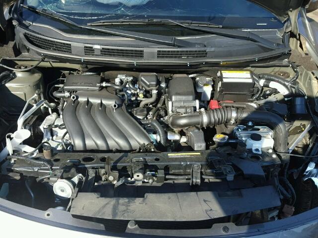 3N1CN7AP4GL907949 - 2016 NISSAN VERSA S GRAY photo 7