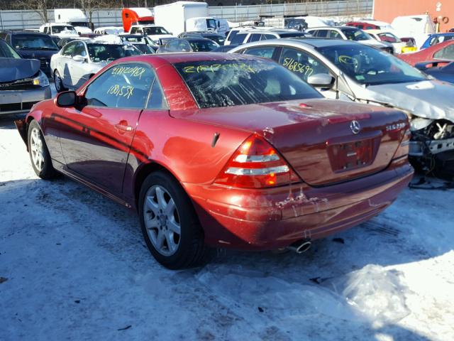 WDBKK49F91F235320 - 2001 MERCEDES-BENZ SLK 230 KO RED photo 3