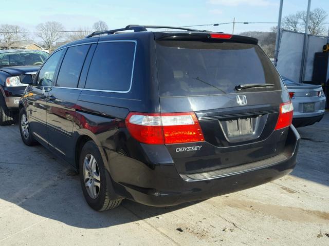 5FNRL38756B445541 - 2006 HONDA ODYSSEY EX BLACK photo 3