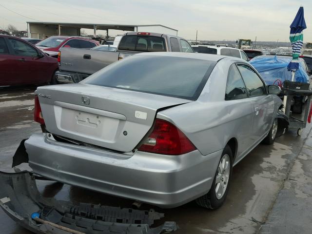 1HGEM219X1L119470 - 2001 HONDA CIVIC SI SILVER photo 4