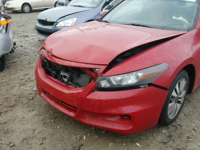 1HGCS1B88CA015927 - 2012 HONDA ACCORD EXL RED photo 9